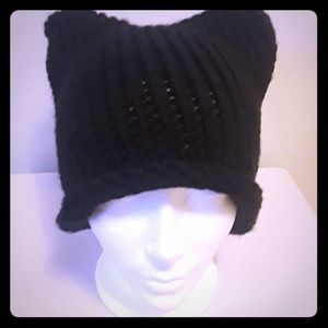 Handmade Catear beanie (black)